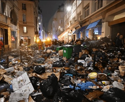 【悲報】 パリのデモ、ゴミ回収業者もストを起こし街中が腐臭とゴミまみれになる （※画像あり）
