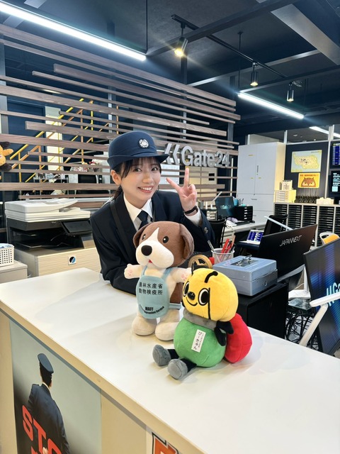 【画像】空港の検疫職員さんクソ可愛いｗｗｗｗｗｗｗ