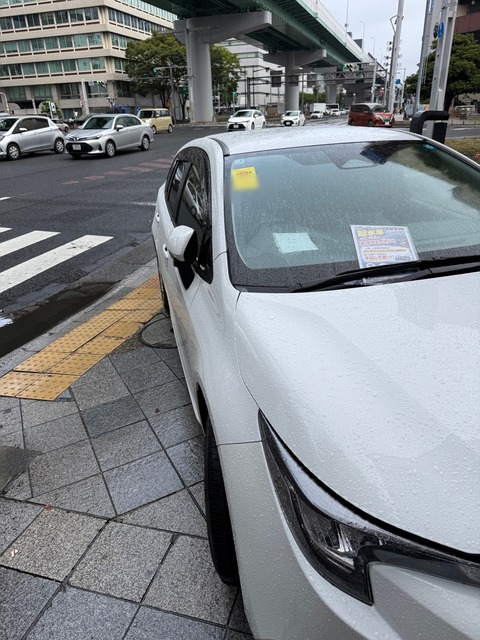 【悲報】名古屋で冠水した不動車、駐禁切られるｗｗｗ （※画像あり）