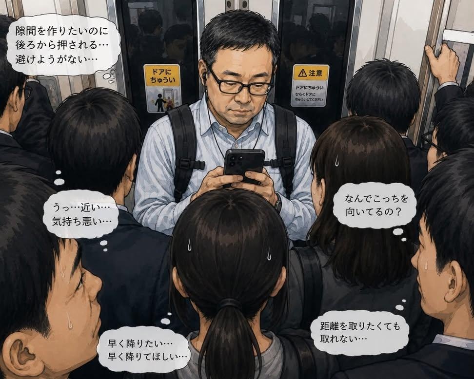 【画像】まんさん、ぶち切れ「電車内でこういうポジのおじ、ガチでイラネ」