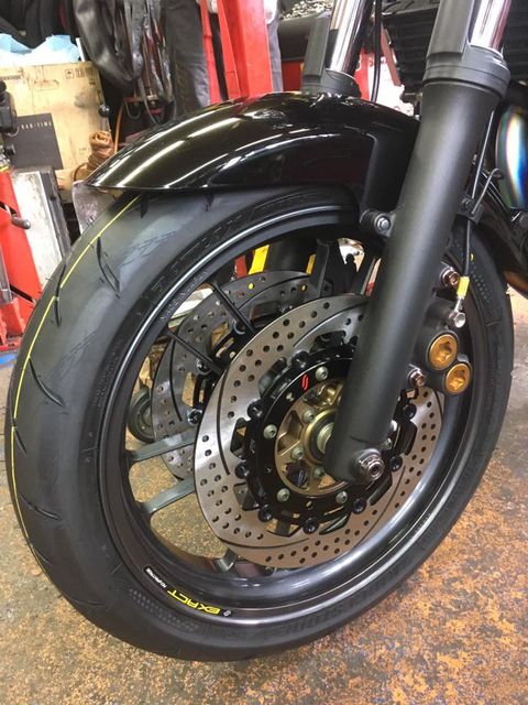 XJR1300にEXACTホイール等装着！ : タイヤ交換馬鹿のブログ