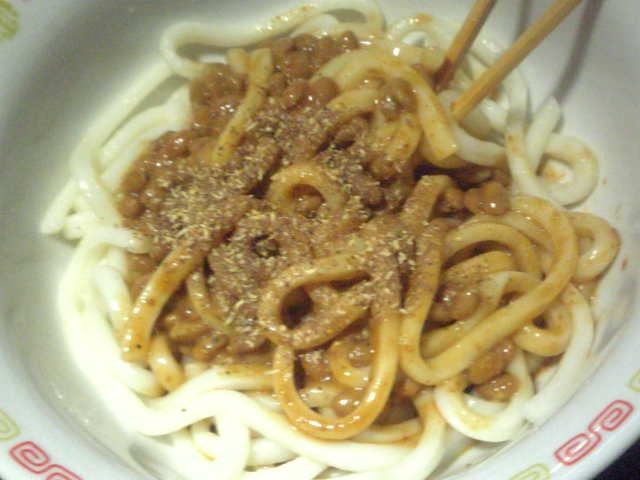 四川担担納豆うどん・香る花椒粉