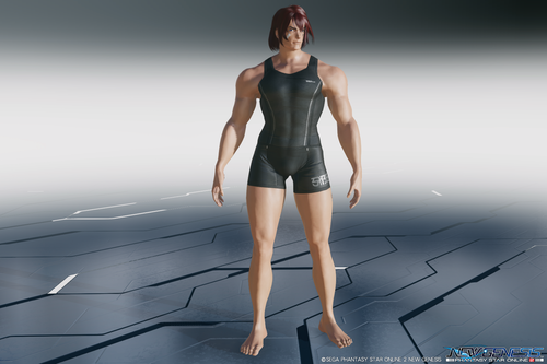 ファンタシースターオンライン２:ニュージェネシス・ヒト型タイプ1(男性型)体型モデル3