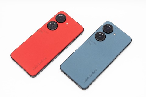 Zenfone 9 レッドとブルー