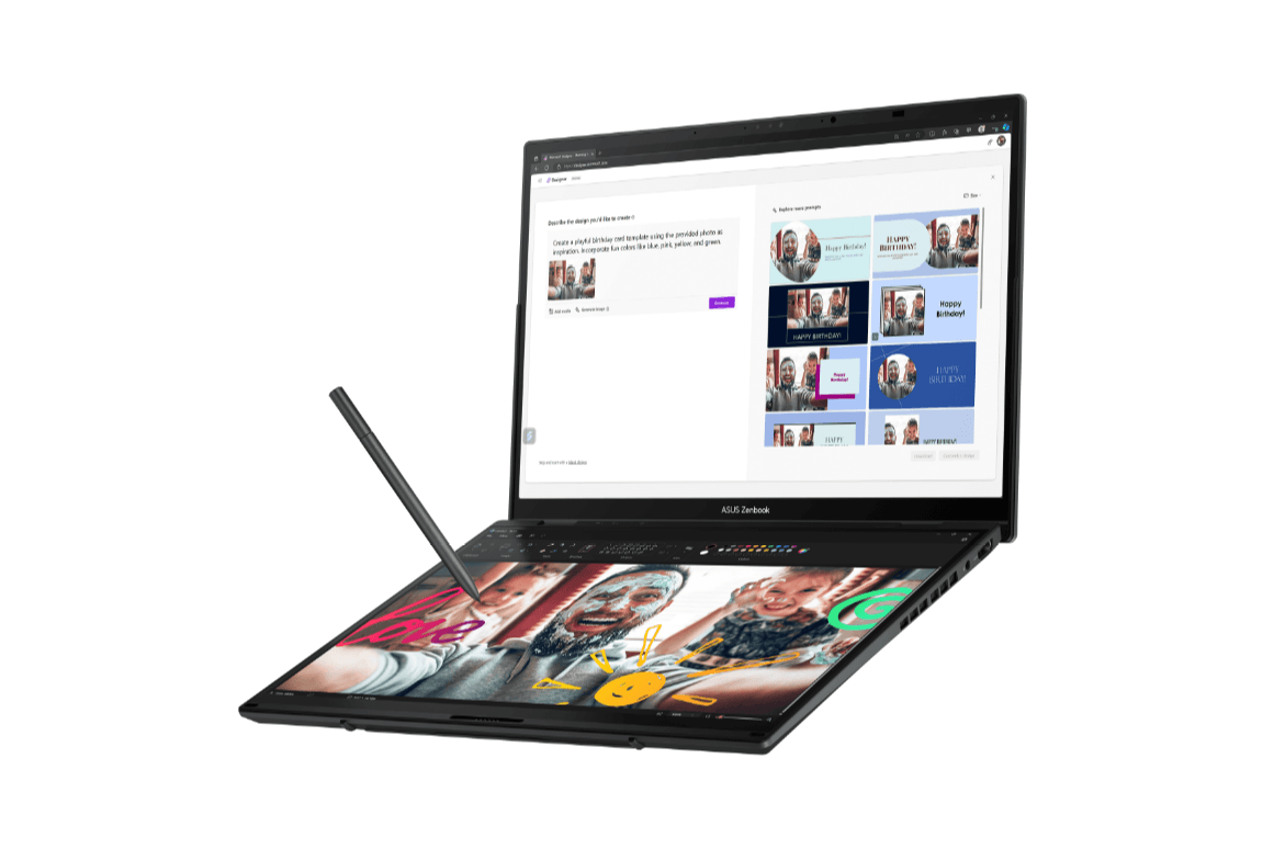 Zenbook Duo (2024) 発表 14インチ×2枚の大きな2画面ノートPC Zenbook Duo (2024) 発表 14インチ×2枚の大きな2画面ノートPC