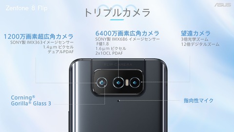 Zenfone 8 Flip カメラ構成