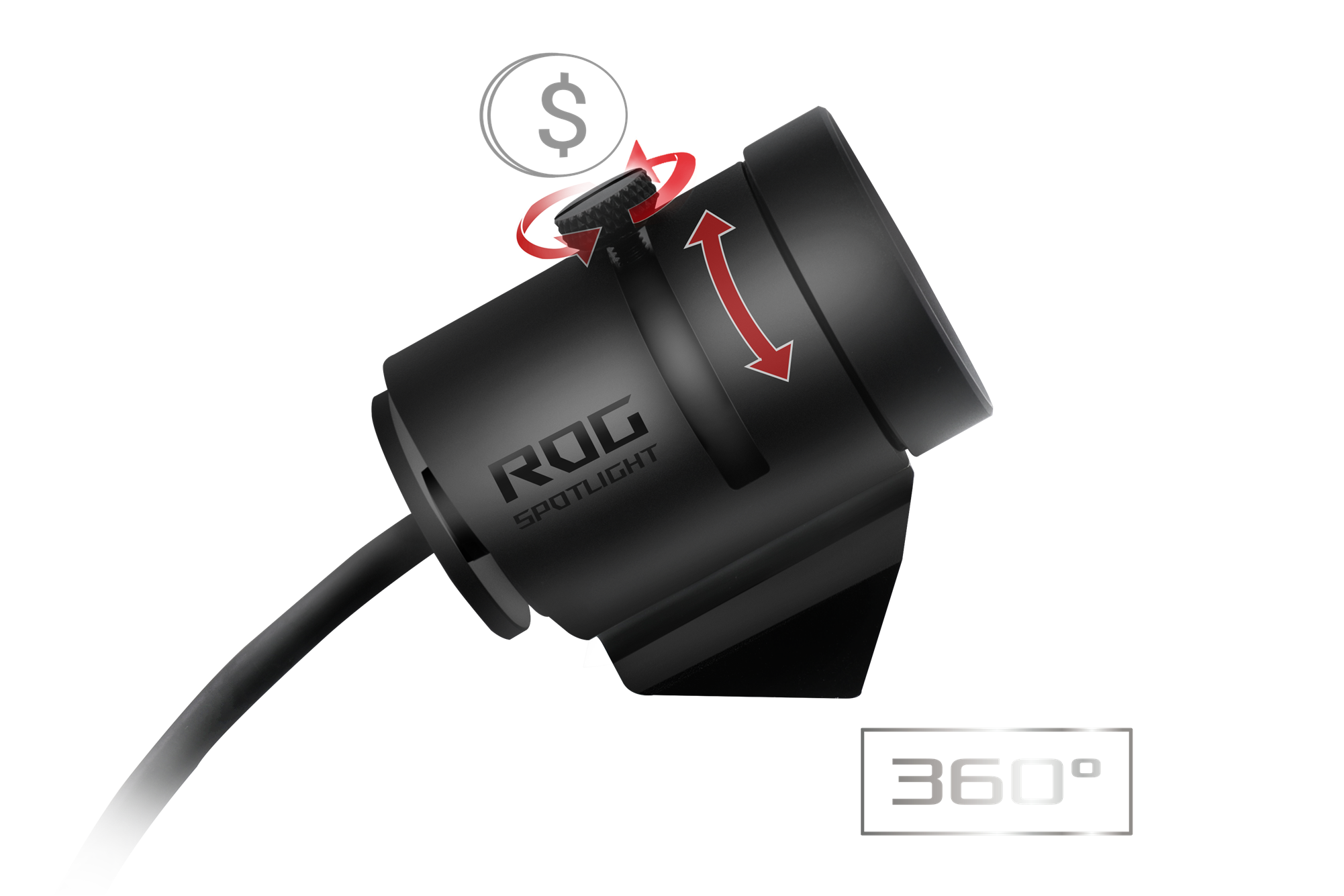 ASUS ROG Spotlight - RGB logo projector - matte black