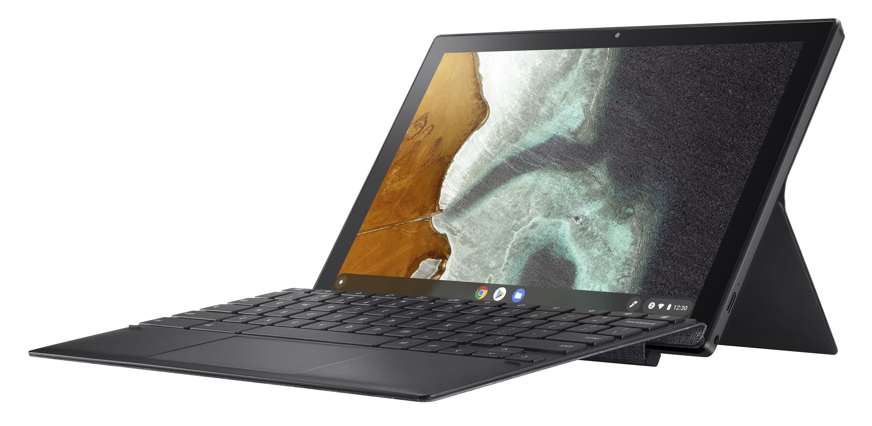縦横どちらでも使えるキックスタンド搭載「ASUS Chromebook