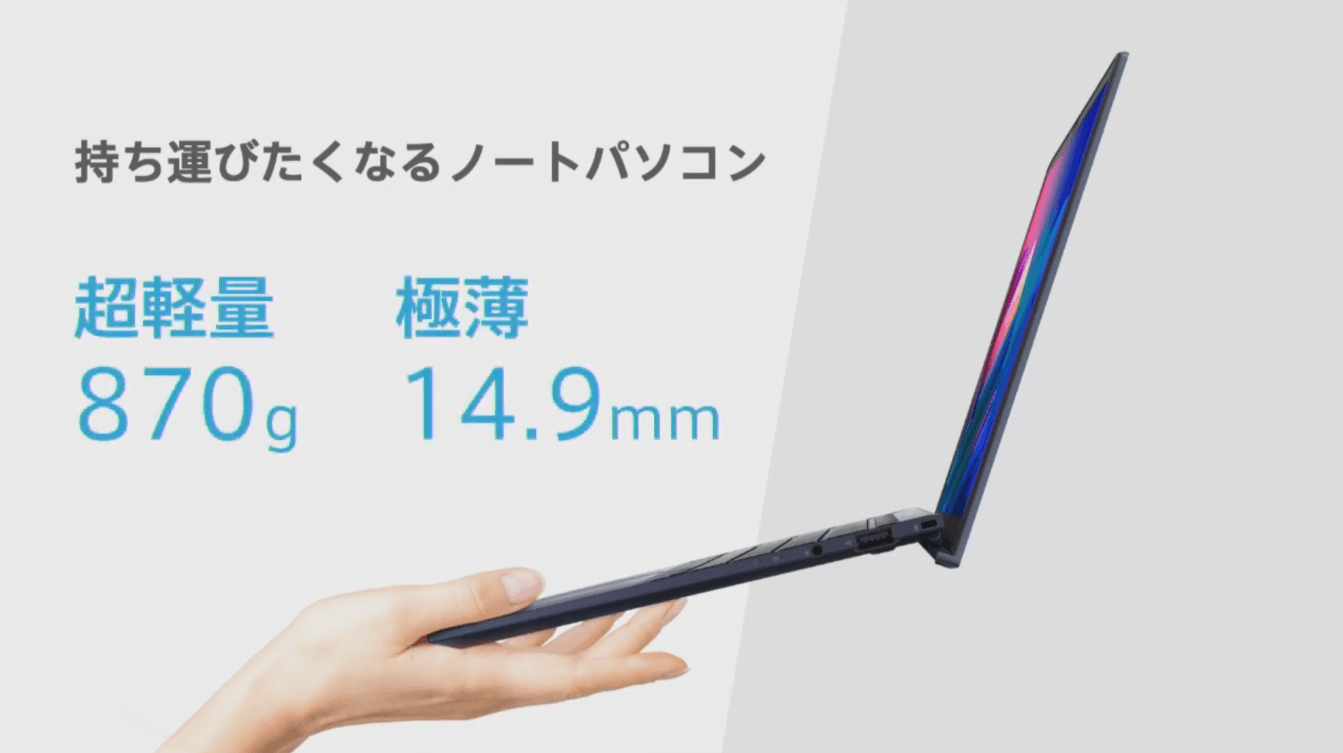 870gで14インチノートPC世界最軽量「ExpertBook B9 B9450FA」発表