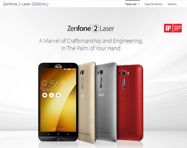 6インチの大型スマホ「ZenFone 2 Laser ZE601KL」は日本でも発売 6インチの大型スマホ「ZenFone 2 Laser ZE601KL」は日本でも発売