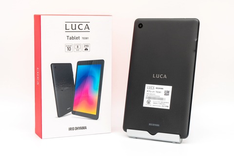 アイリスオーヤマの8インチAndroidタブレット「LUCA Tablet TE081N1-B」レビュー 市場参入と勝算 : ゼンブログのASUS以外