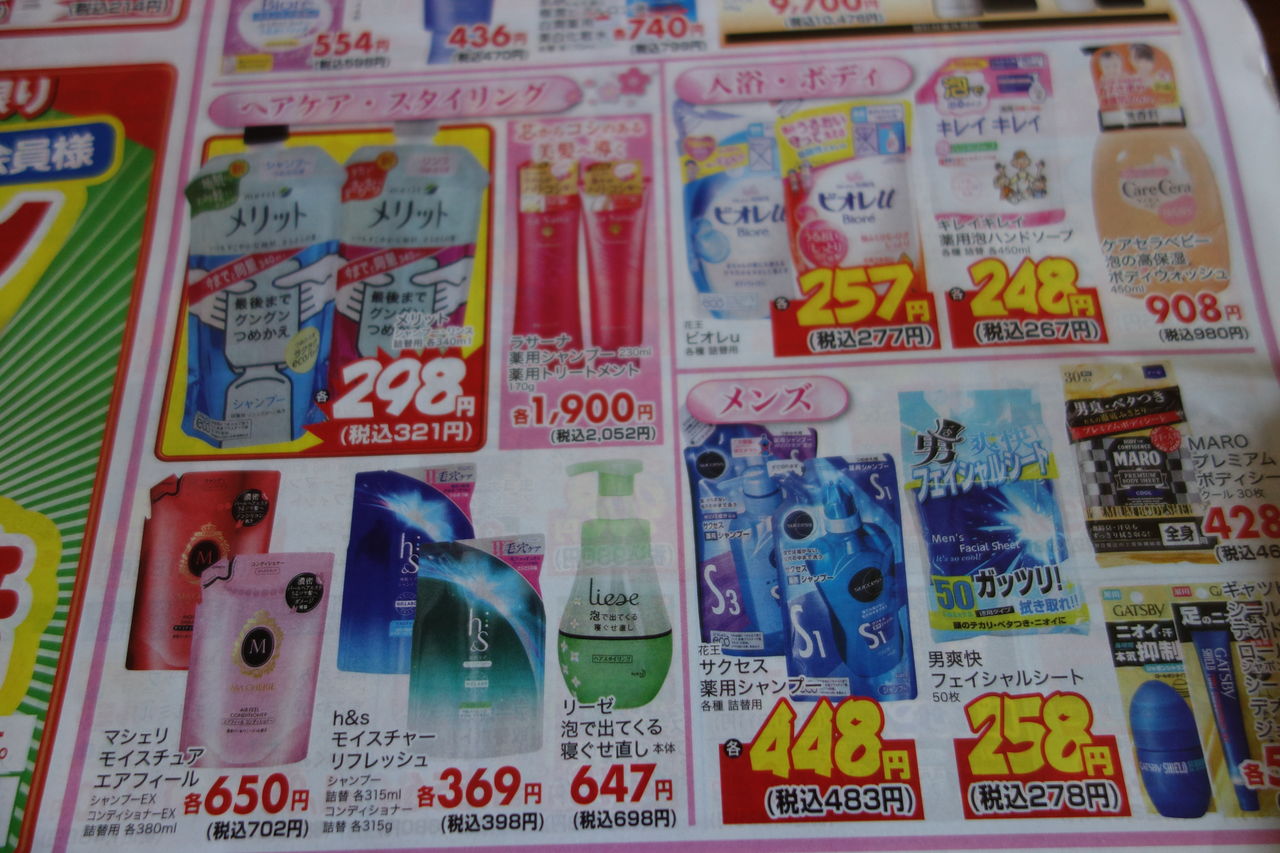 4 19日替チラシ レディ薬局 でティッシュが安い １組0 213円 めざせ ぎんこん土佐日記in高知