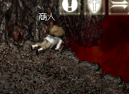 倒れる商人