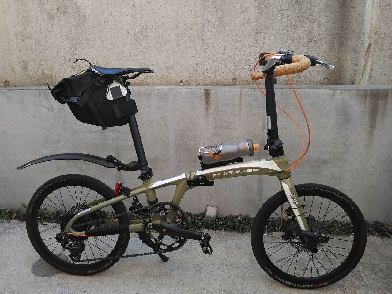 Pursuerくん、バーテープ巻き変え お色直し 走行4000km突破