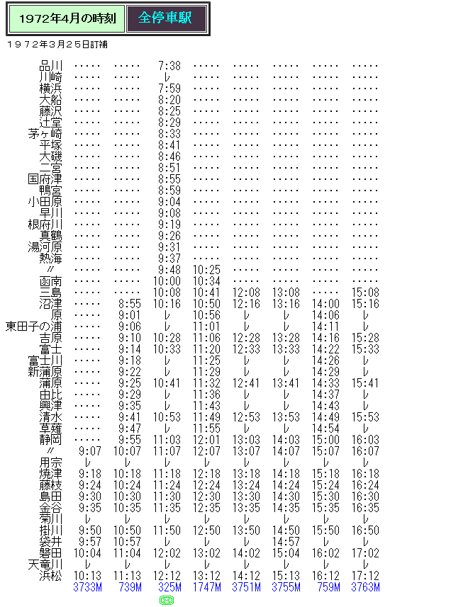 格安即決 ①】70年代 【快速の時刻 ☆ 静岡地区の快速の時刻 Rail : コレクション