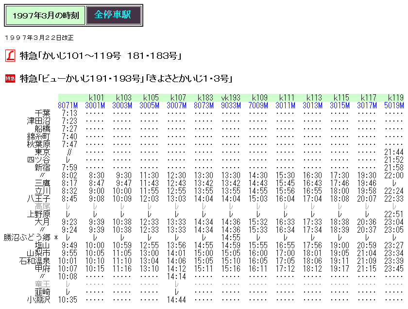 時刻表 仙台発・毎週金曜日限定】特急『イブニングウェイ』｜時刻表