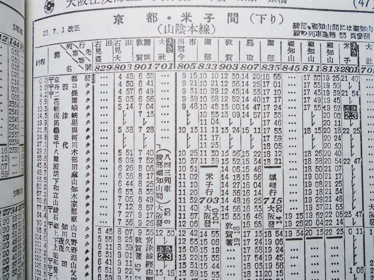 ☆ 1978年8月 L特急「雷鳥」の時刻 : Rail・Artブログ