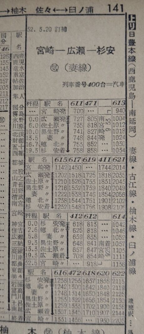 ☆ 妻線の時刻変遷 1956~1984年 : Rail・Artブログ ☆ 妻線の時刻変遷 1956~1984年 : Rail・Artブログ
