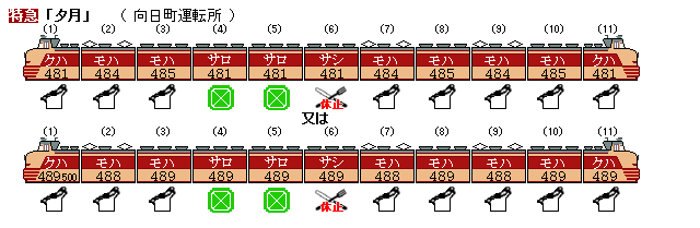 非売品】特急列車編成表 非売品】特急列車編成表 列車編成席番表2024夏