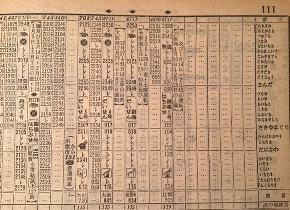 旧国鉄　時刻表 旧国鉄 時刻表 - メルカリ