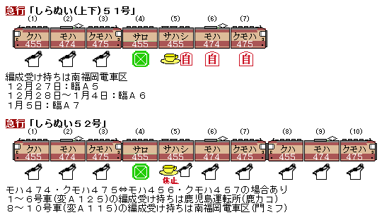 資料】72年冬臨 九州・山陽方面 臨時列車編成表① : Rail・Artブログ