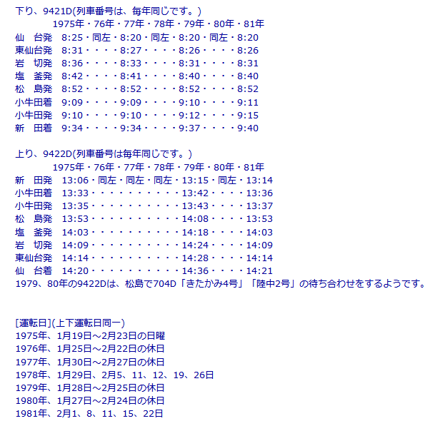 産交バス時刻表 1977年6.1 現在 産交バス時刻表 1977年6.1 現在