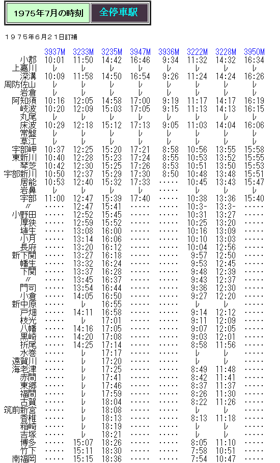 快速の時刻 2期目の宇部線 快速の時刻 Rail artブログ 快速の時刻 2期目の宇部線 快速の時刻 Rail artブログ