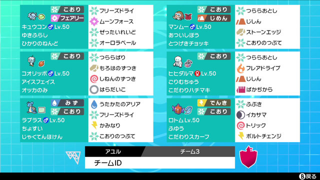 統一パのお話 氷統一篇 マスターとゆるゆるゲームブログ 統一パのお話 氷統一篇 マスターとゆるゆるゲームブログ