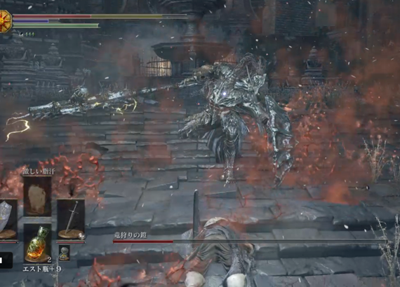 まったりダークソウル3プレイ日記 31 激突 竜狩りの鎧 ばすたーどそーど