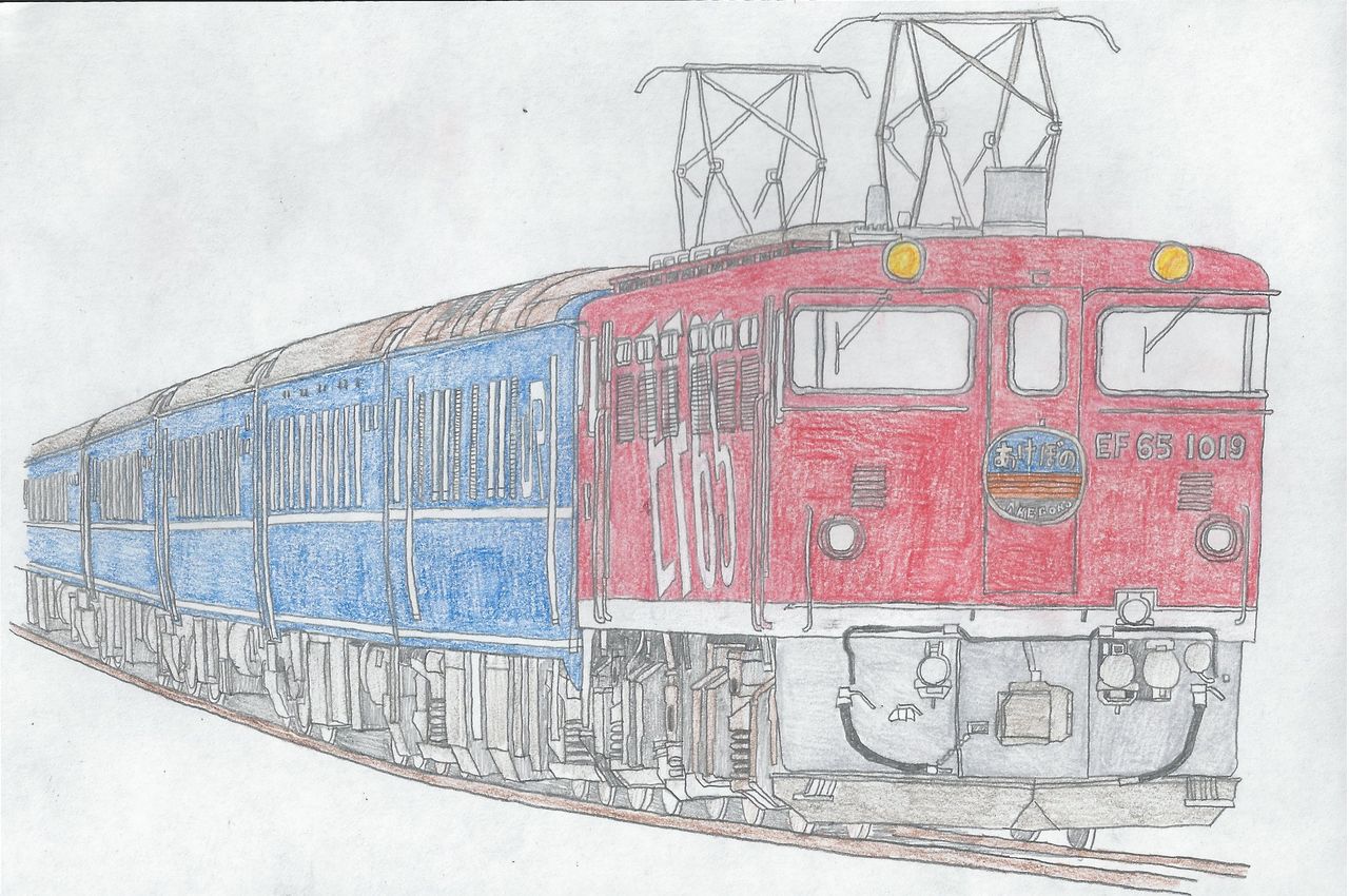 さようなら 寝台特急あけぼの号 まいにち鉄道イラストにっき さようなら 寝台特急あけぼの号 まいにち鉄道イラストにっき