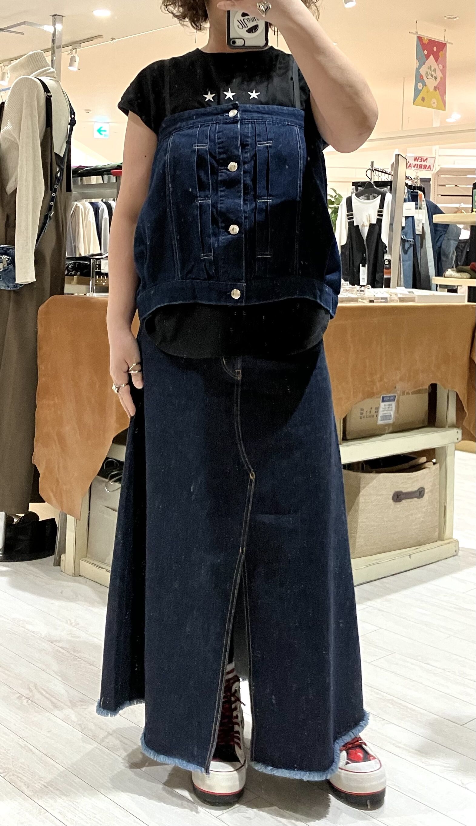 新品未使用　☆アントゲージ☆　デニムビスチェ イシカワラボ アントゲージ デニム ビスチェ&ボトムスのセット