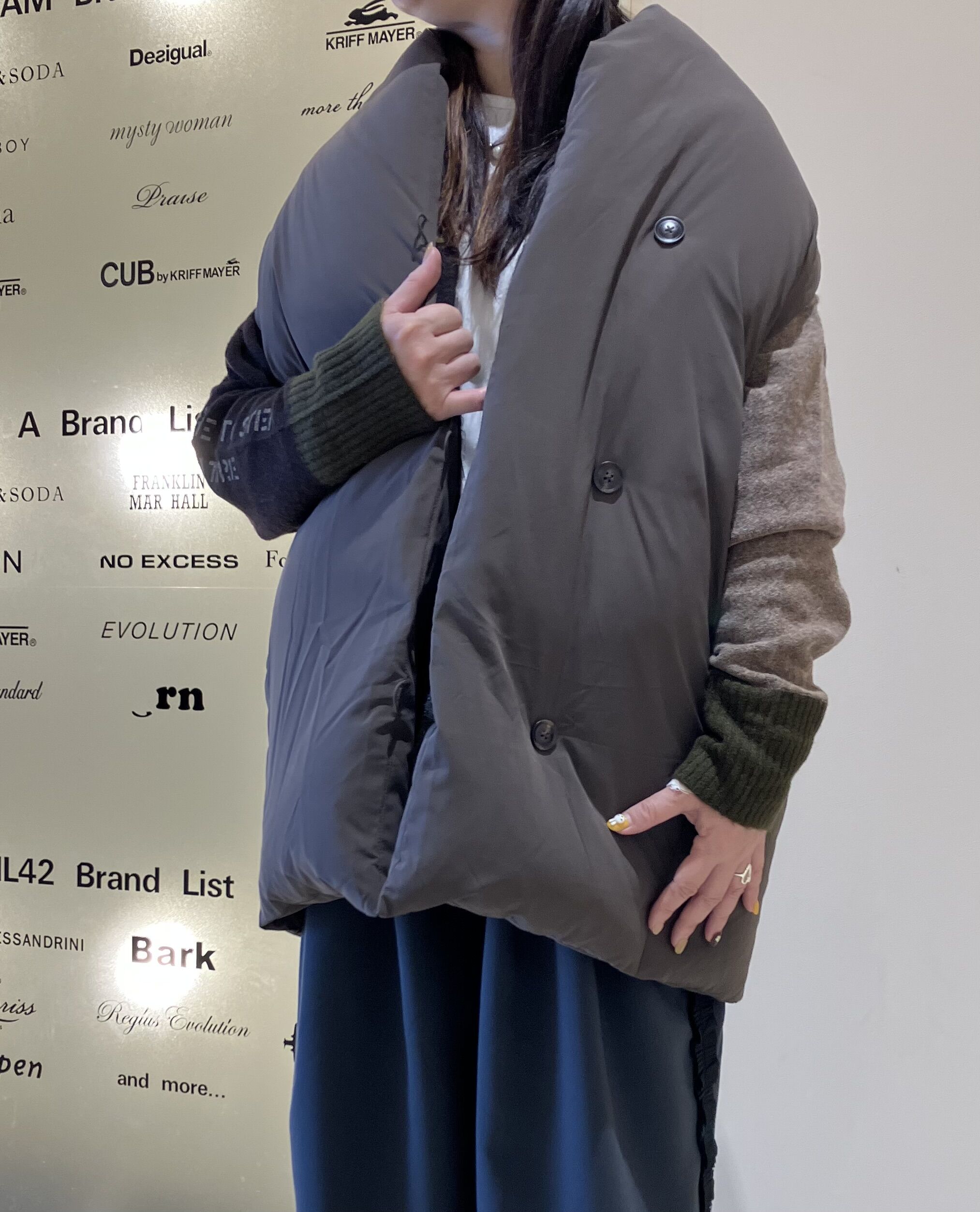 CYAN TOKYO】ストールライクダウンベスト入荷 : CREAMのブログ