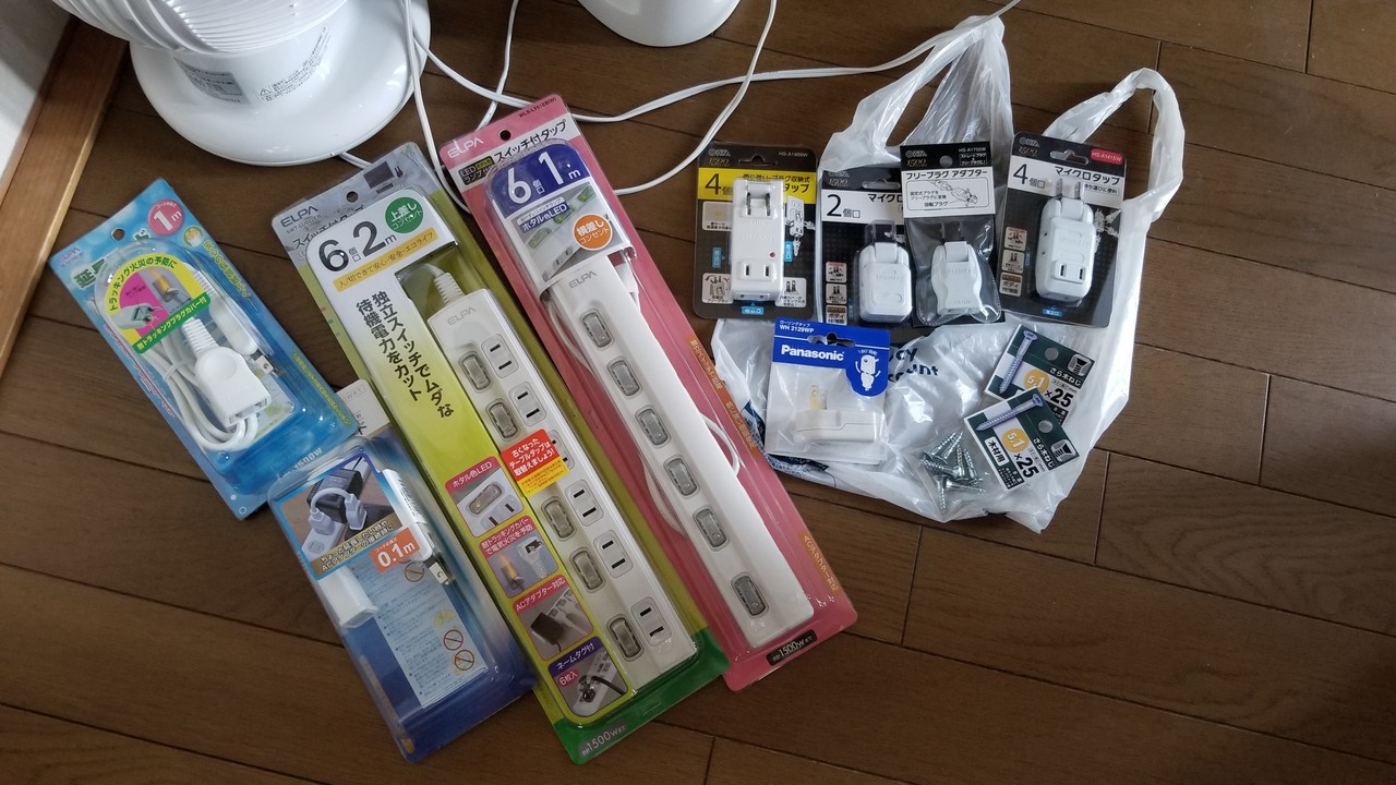 水槽周りの配線整理 楽して海水魚16