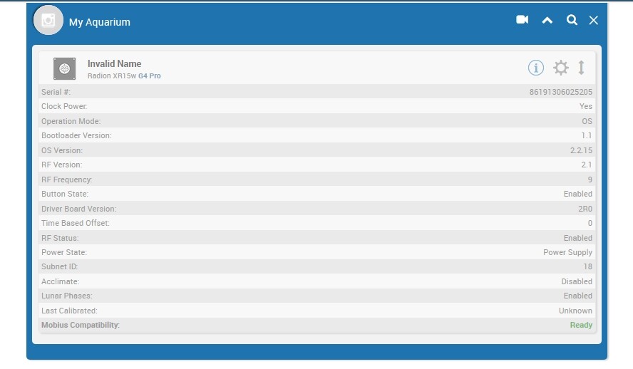 ラディオンG4のmobius設定とラディオンG5 : 楽して海水魚2016