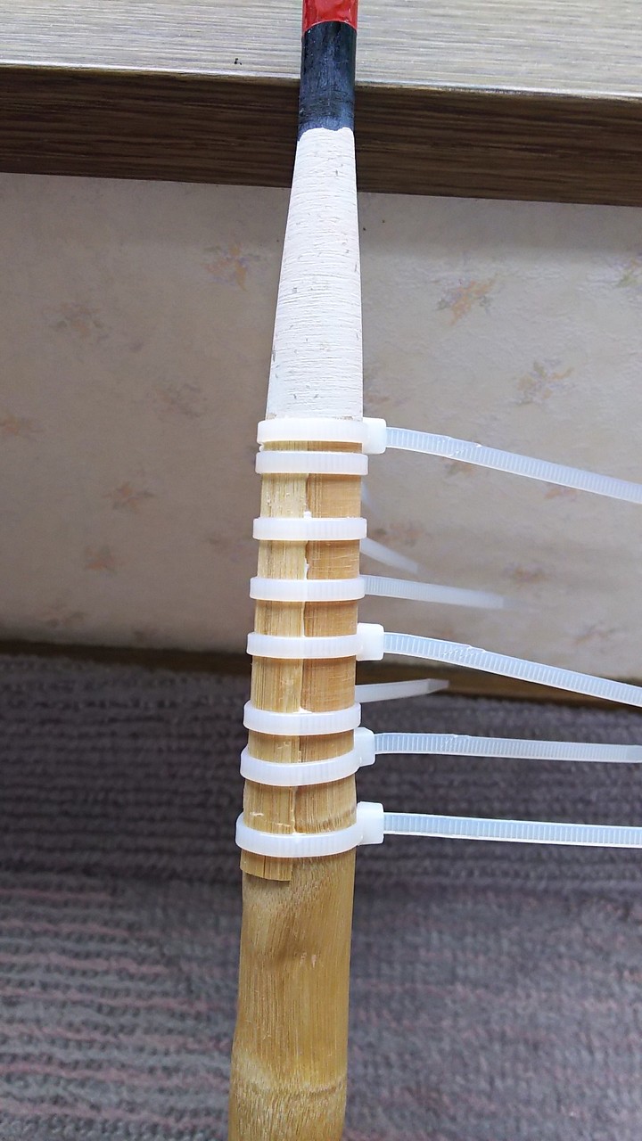 ☆(066)手作り（布袋竹）カセ・筏竿(151cm)【ローライダーガイド使用