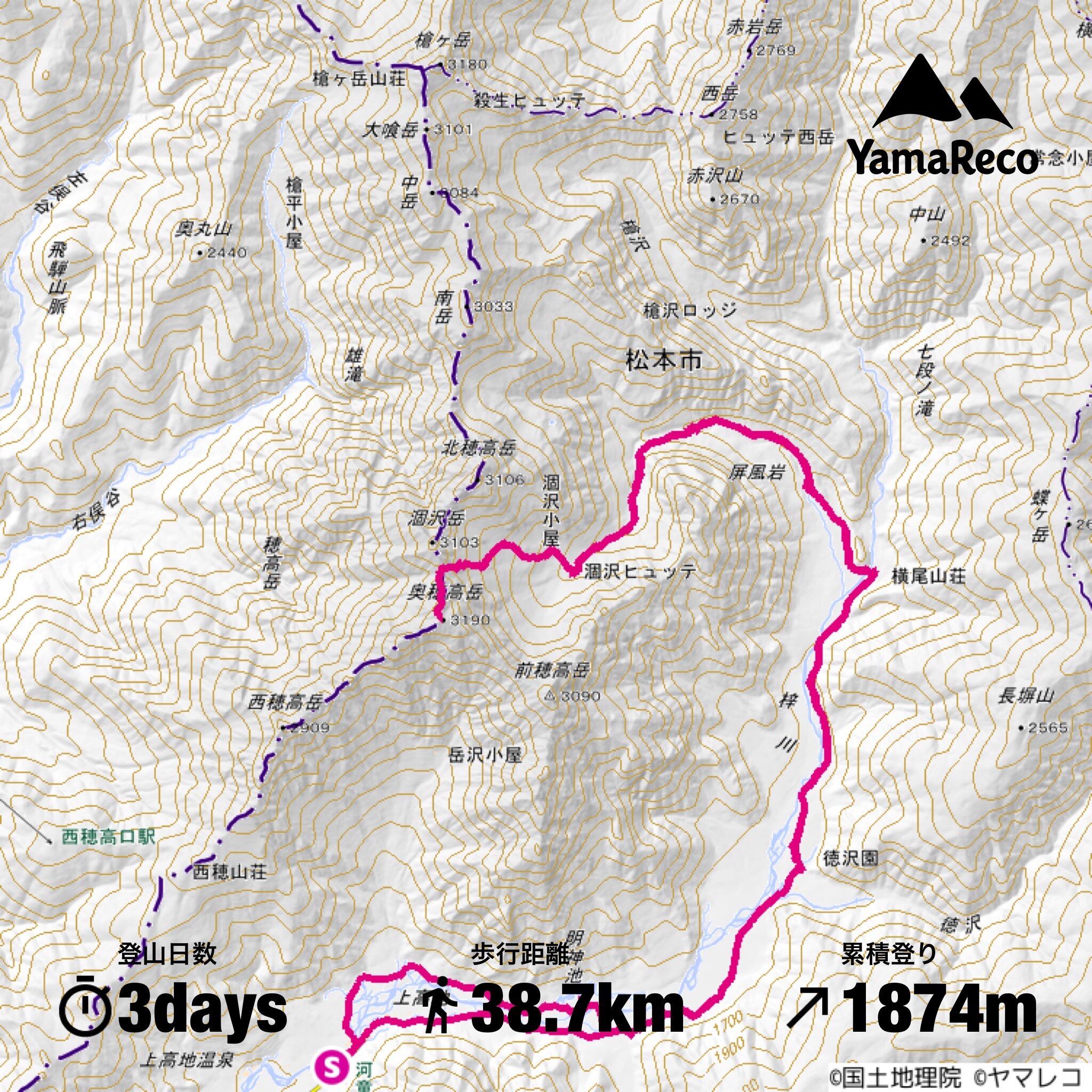 「奥穂高岳」~ 下るだけの最終日 : 楽山翁の山紀行