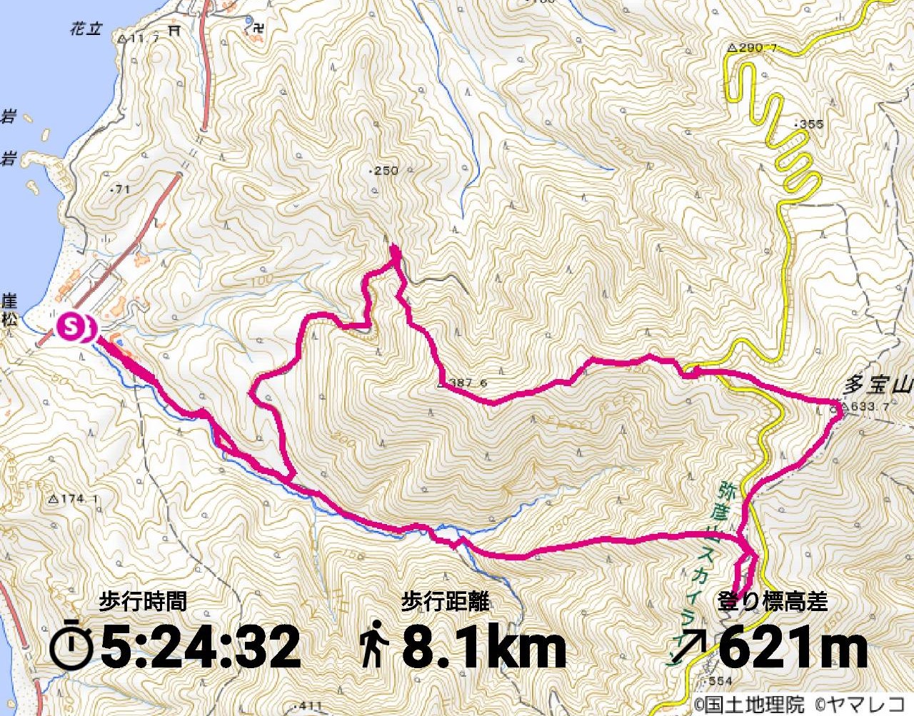多宝山 未知のコースを周回 楽山翁の山紀行