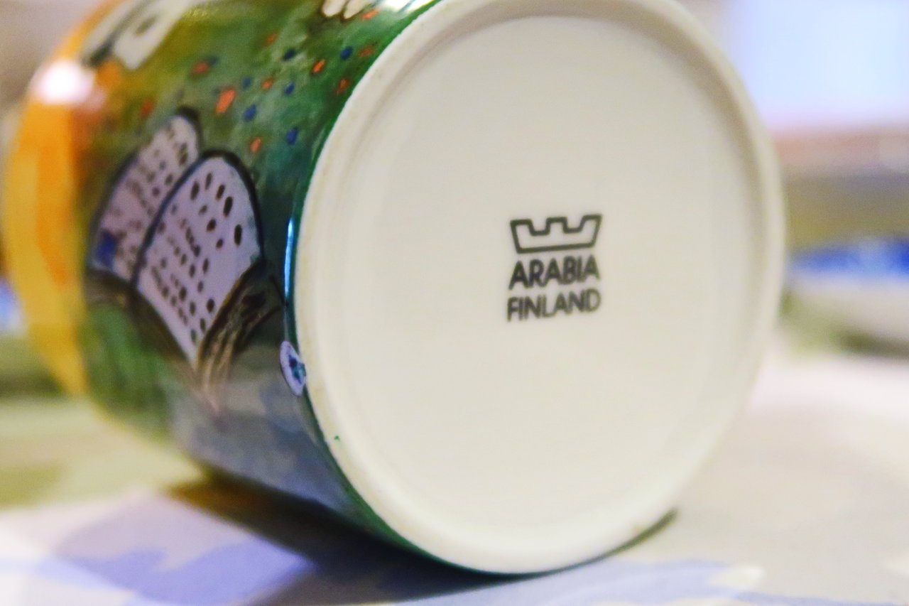 希少品ARABIA SSKK Onnen orvokit 陶板画 ヘルヤ 公式通販 ARABIAの 