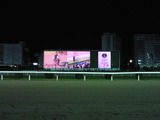 ギネス認定証を表示する川崎ドリームビジョン