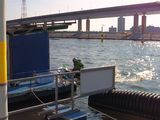 展示を終えてピットに帰る松下なお也