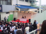 この日一番人が多かった濱野谷インタビュー