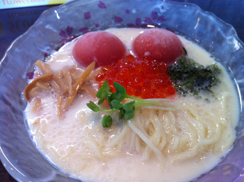 2012_06限_特製豆乳冷やし塩らぁ麺（トマト氷付き）M