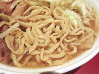 ラーメン二郎荻窪店20160408麺