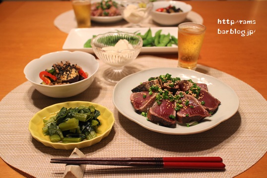 鰹のたたき とストウブで 小さいおかず の献立 Ram S Bar Powered By ライブドアブログ