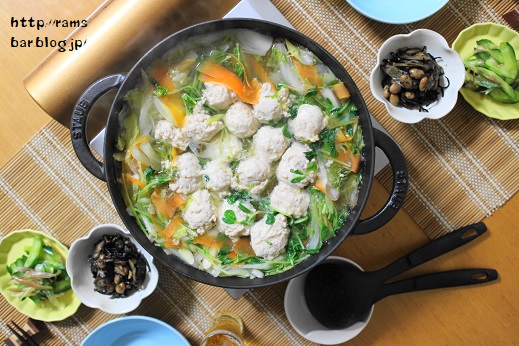 ストウブで 鶏団子鍋 な夜 Ram S Bar Powered By ライブドアブログ