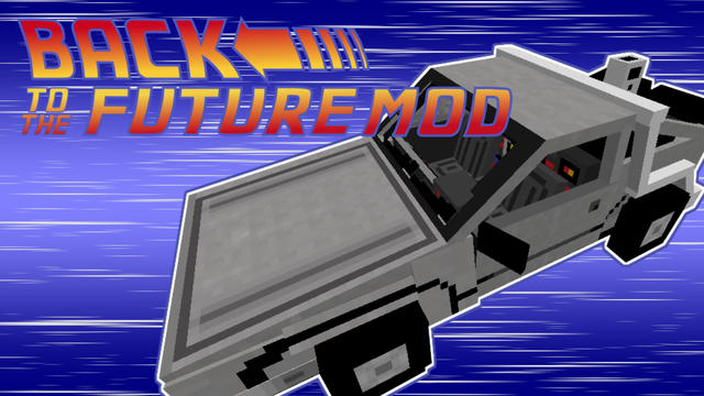 バックトゥザフューチャーのデロリアンを乗り回せ!!Back To The Future Mod [Minecraft] : RAMSのマイクラブログ