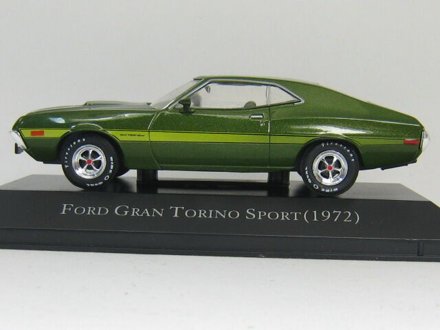 アメリカカーコレクションの1/43スケール Ford GranTorino FORD GRAN TORINO SPORT 1972 1/43 New in box diecast model