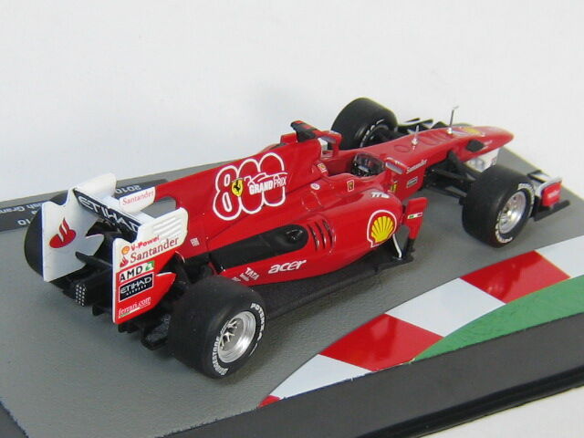 43-0940 FERRARI F10 #7 Felipe Massa 2010 デアゴスティーニ Ｆ１ 
