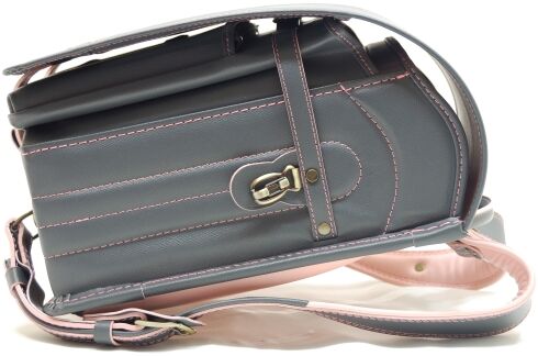 牛革グレー×ピンク (5)