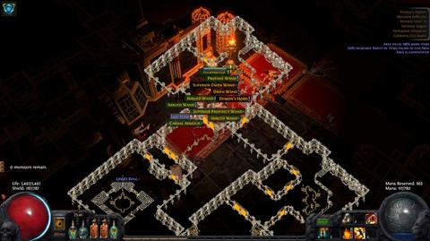 Poorjoy Map Layout Path of Exile【Legacy】 ~Tala moana!~ : Poorjoy's Asylum!怖い!